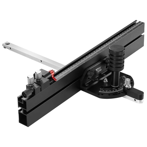 Precision Miter Gauge 18 Inch Grating 15 Angle Stops Aluminum Alloy Table Saw Gauge with Adjustable Spring Loaded Plunger Removable Disc Standard Slot 3/4 x 3/8 Inch for Woodworking