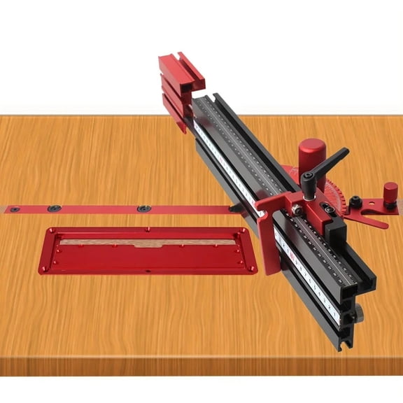 Precision Miter Gauge for Table Saw Telescoping 50 to 87CM Aluminum Miter Fence Repetitive Cut ,High Precision