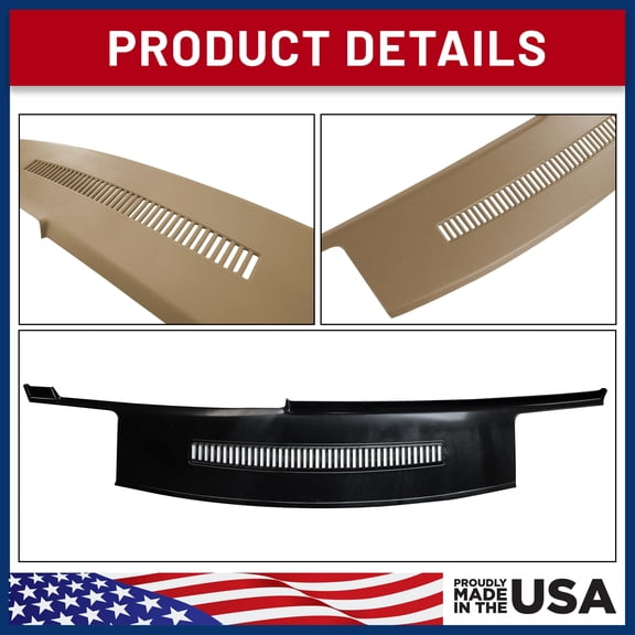 Precision Molded ABS Dash Cover Compatible with 1988-1994 C1500 C2500 C3500 K1500 K2500 K3500, Silverado Sierra Tahoe Yukon Suburban, Saddle Tan