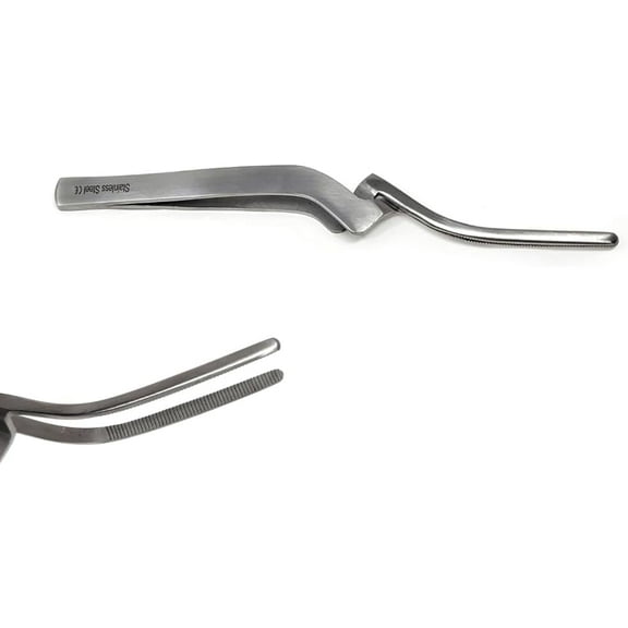 Precision Paper Forceps Stainless Steel Tweezers Tool for Lab and Oral Alignment Tasks