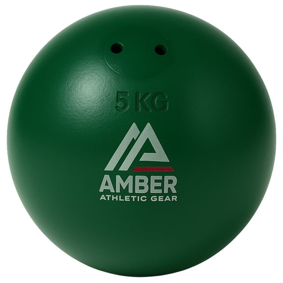 Precision Performance 5kg/11.02lb Iron Shot Put Versatile Training and Competition Excellence with Sturdy Cast Iron Build and Durable Polyurethane Coating Green