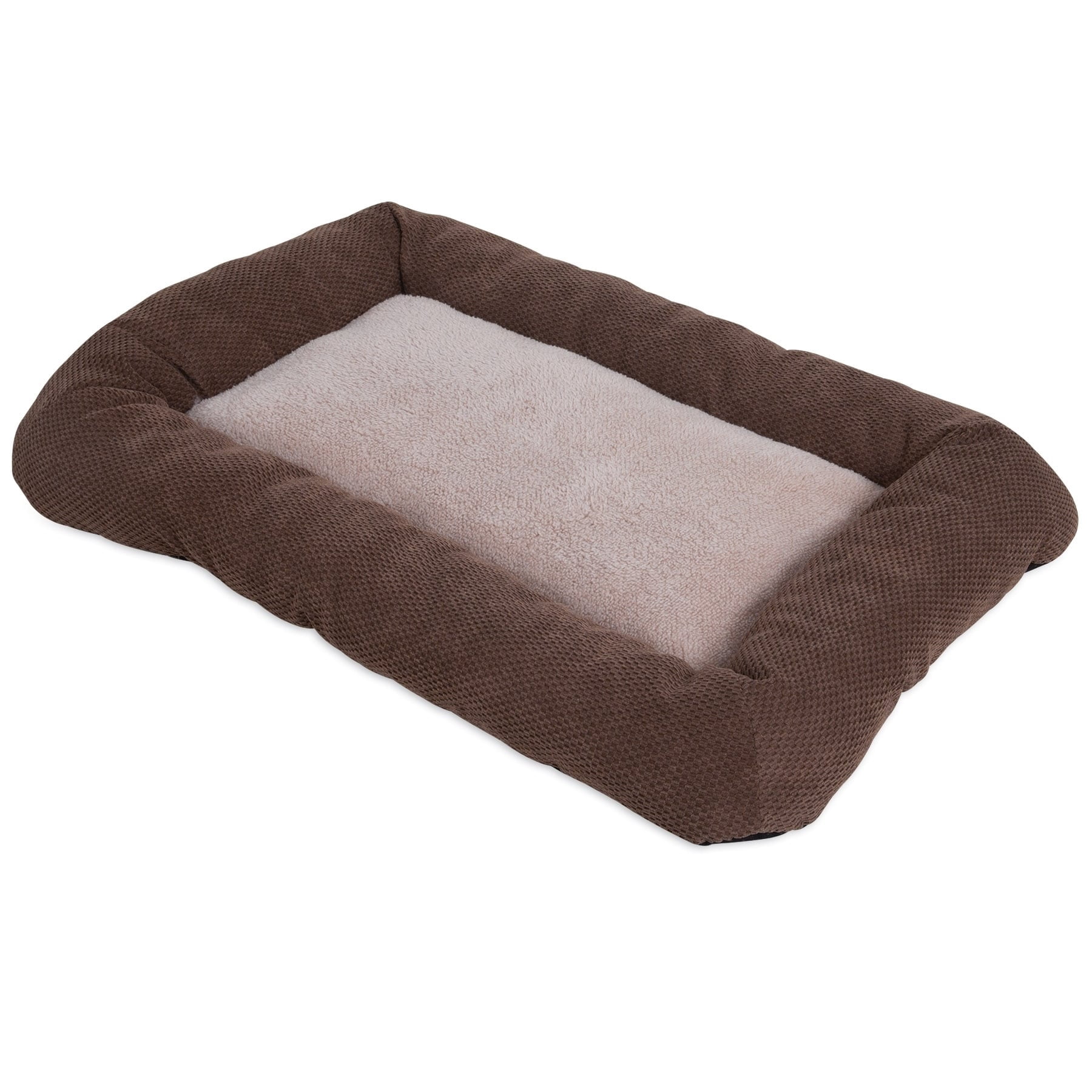 Precision Pet Precision Snoozzy Low Bumper Dog Crate Bed Brown 41 - Main Image