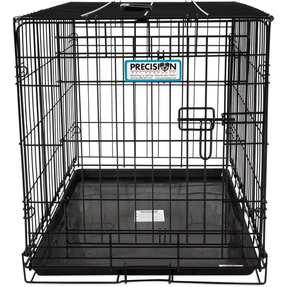 Precision Pet Products One Door Provalue Wire Dog Crate, 30 Inch, For Pets 30-50 lbs, With 5-Point Locking System