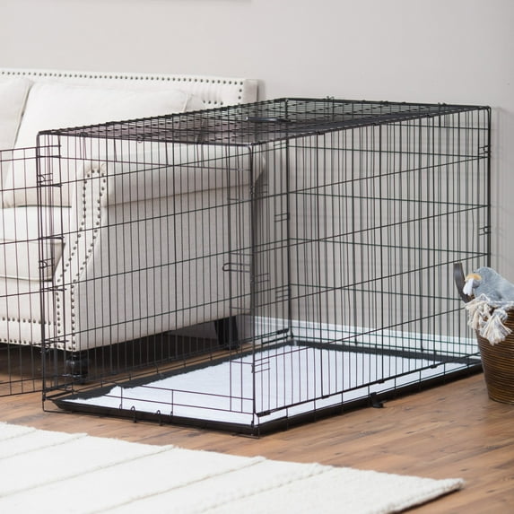 Precision Pet Products ProValu Single Door Dog Crate with Free Fleece Crate Mat