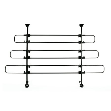 Precision Pet Universal 6 Bar Dog Car Barrier, Black, 37.62"L x 5.25"W x 4.25"H