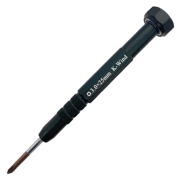 Precision Phillips Screwdriver #0 3mm, Bearing Top, S2 Steel Head with Magnetism, Rotating Cap, Non-slip Grip, Micro Electronic Screwdriver for Small Cross Recess Screw