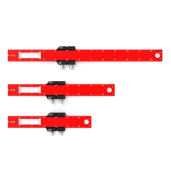 Precision Pocket Ruler Woodworking Ruler & Marking Tools Drafting Metal Ruler with Inch & Metric Indicators Lightweight