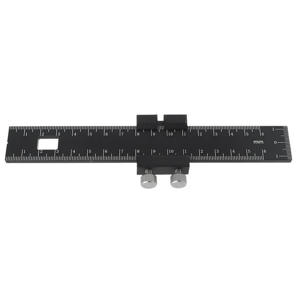 Precision Pocket Ruler Woodworking by Clear Style | Inch and Metric Indicators Professional Woodworking for T Track Rule