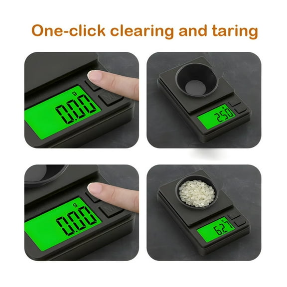 Precision Pocket Scale Digital Gram Food Jewelry Ounces Grains Scale with Backlit LCD ,Multi Measuring Units
