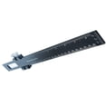 thumbnail image 1 of Precision Pocket Woodworking Ruler 12 Inch Marking Measuring Ruler Professional Woodworking Tools Ruler Metal Construction Ruler Inch and Metric Ruler Slide Ruler Learning Ruler with Slide Stops, 1 of 9