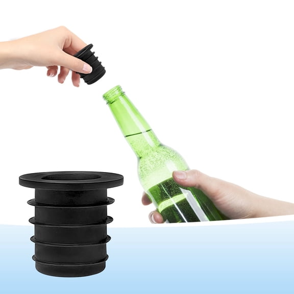 Precision Pourer Spout | Universal Liquor Bottle Converter | Silicone Adapter, Controlled Flow, Easy Clean Design for Wine, Olive Oil | White | 6-Pack