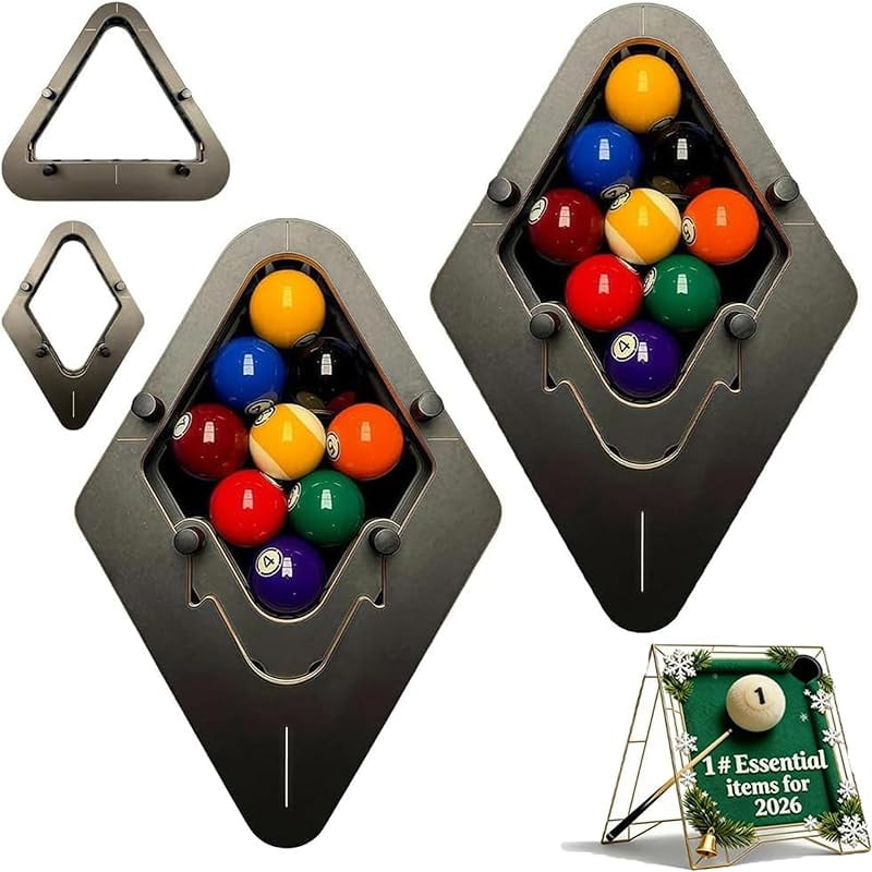 Precision Professional Billiard Rack System, Heavy Duty Solid Wood ...