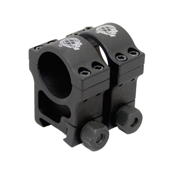 Precision Reflex 1in Aluminum Rings, Extra High, Black