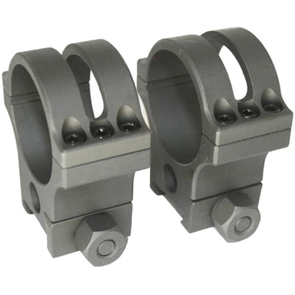 Precision Reflex 34mm Steel Rings Heavy Duty, Standard, Black