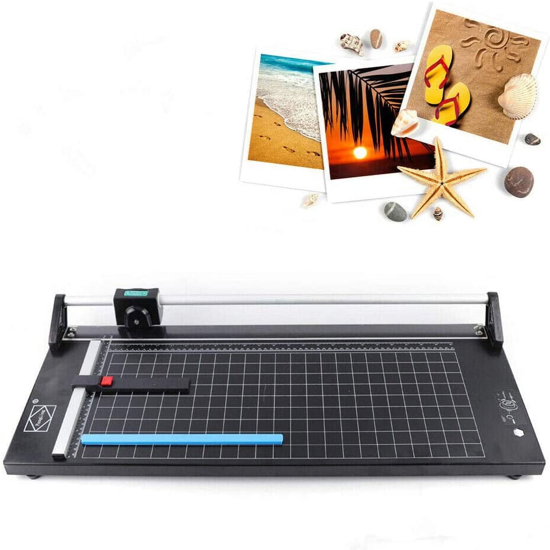 24 Inch Manual Precision Rotary Paper Trimmer, Sharp Photo Paper Cutter  With A4 PVC Self-Healing Cutting Mat $52.46