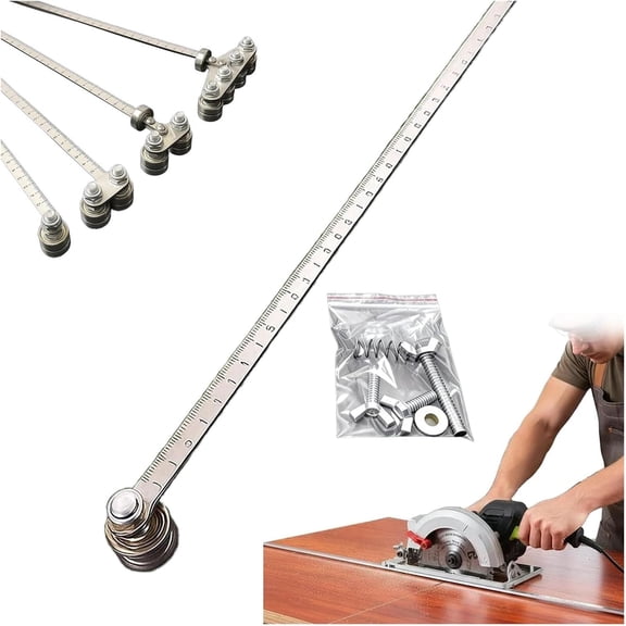 Precision Saw Guide with Dual Rollers for Straight Cuts(Single-Axis,50cm/20in)