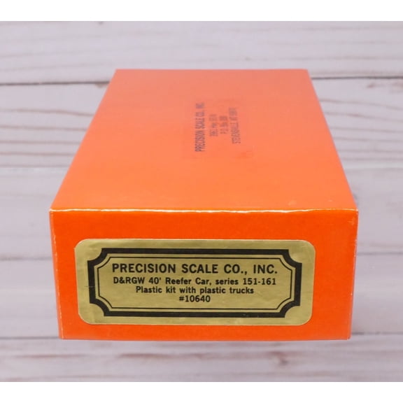 Precision Scale 10640, D&RGW 40' Reefer Car, Series 151-161, Plastic Kit, HOn3