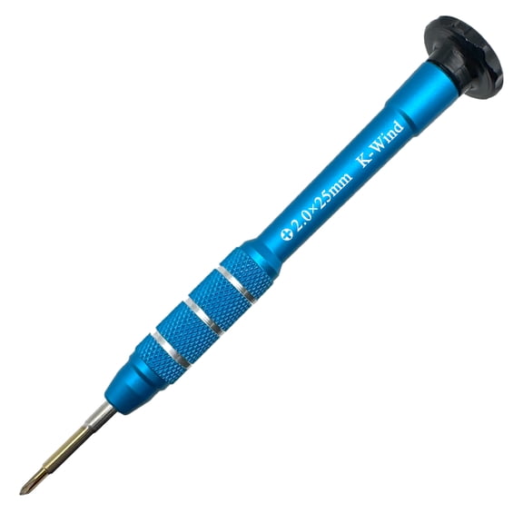 Precision Screwdriver Phillips #00 2mm, Magnetic S2 Steel Tip, Free Spin Cap, Anti-slip Grip, Electronic Screwdriver for Game Console/Controller, Drone, Laptop, Table, Phone