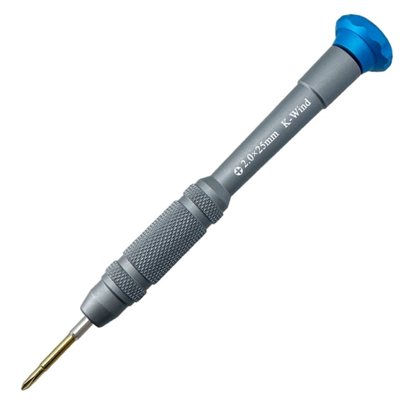 Precision Screwdriver Phillips #00 2mm, S2 Steel Head with Magnetism, Free Spin Cap, Anti-slip Grip, Electronic Screwdriver for Game Console/Controller, Drone, Laptop, Table, Phone