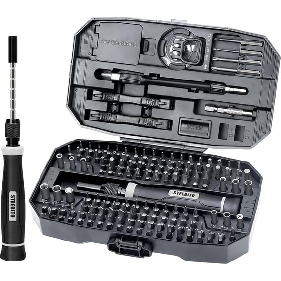 Precision Screwdriver Set, 153 in 1 Electronics Tool Kit with Case, 140 PCS Magnetic Bits - Computer, Laptop, iPhone, Macbook, PC, Game Controller, RC, Electronics, Phone Repair