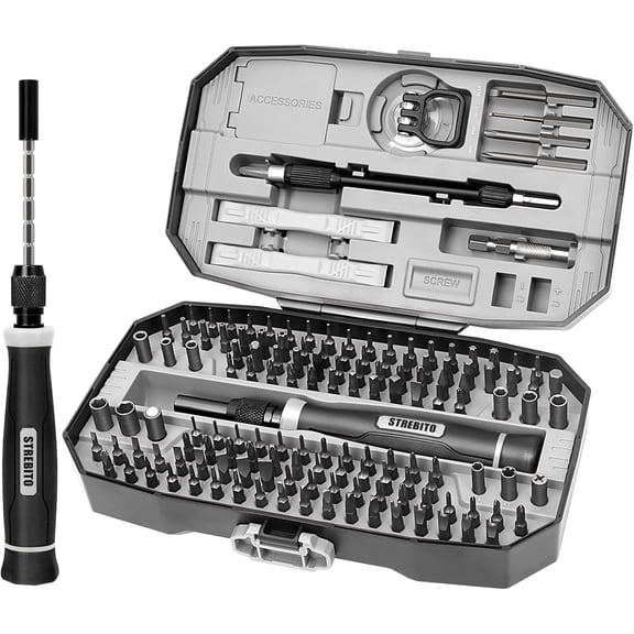 Precision Screwdriver Set 153 in 1 Small Screwdriver Set with Case, Magnetic Screwdriver Electronic Toolkit - PC, Laptop, Cell Phone, Macbook, Game Controller, RC & Computer Repair Tool Kit