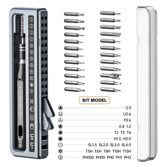 Precision Screwdriver Set 32-Piece Magnetic Tool Kit for Electronics Repair