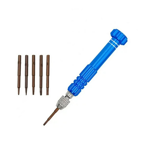 Precision Screwdriver Set,5 In 1 Precision Screwdriver,Mini Repair Tool Kit,for Macbook,Computer,Laptop,Switch,Glasses,Watch,Ring Doorbell,Electronic,Small Gift Gadget for Men(Blue)