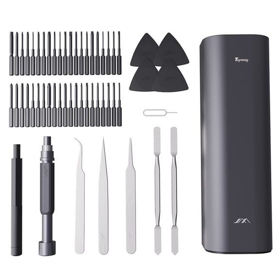 Precision Screwdriver Set 56 Pieces including 42 Bits, Screwdriver Kit with Alloy Steel Carrying Case, Repair Tool Kit for iPhone, MacBook, Computer, Laptop, PC, Watch and Jewlry