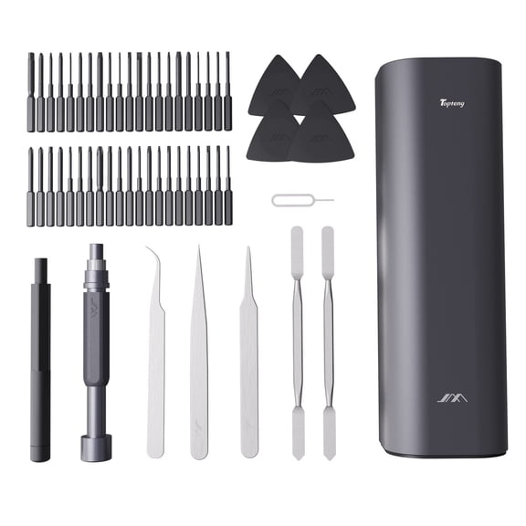 Precision Screwdriver Set 56 Pieces including 42 Bits, Screwdriver Kit with Alloy Steel Carrying Case, Repair Tool Kit for iPhone, MacBook, Computer, Laptop, PC, Watch and Jewlry