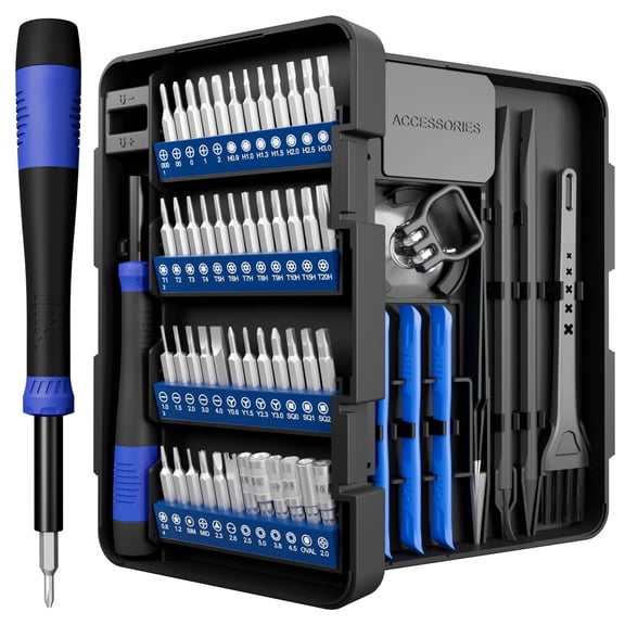 Precision Screwdriver Set 64-piece with Torx, Triwing, Gamebit