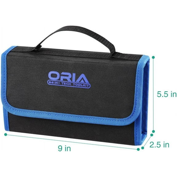 Precision Screwdriver Set, 86 in 1 Screwdriver Repair Tool Kit, Screwdriver Kit with Portable Bag for Game Console, Tablet, PC, Smartphone, Other Electronics, Blue