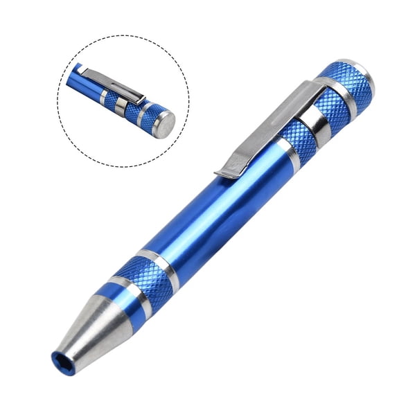 Precision Screwdriver Set Pen | Magnetic Repair Glasses Electronics Watch Blue