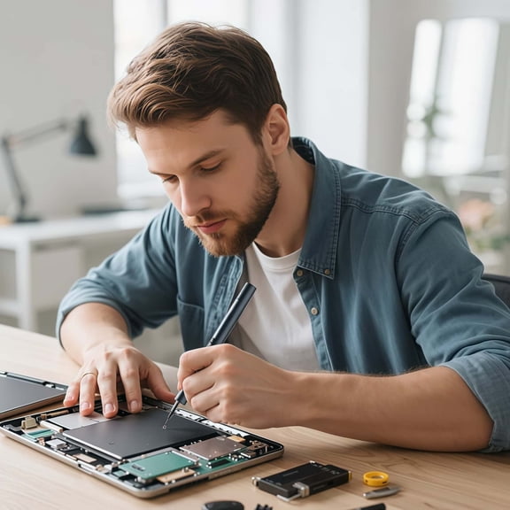Precision Screwdriver Set with LED Lights, 48 Magnetic Bits.