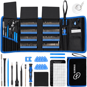 Precision Screwdriver Sets 142-Piece Electronics Precision Screwdriver with 120 Bits Magnetic Repair Tool Kit for iPhone, Computer,Household Appliances, Jewelry, Guita, Tablet,Game Console