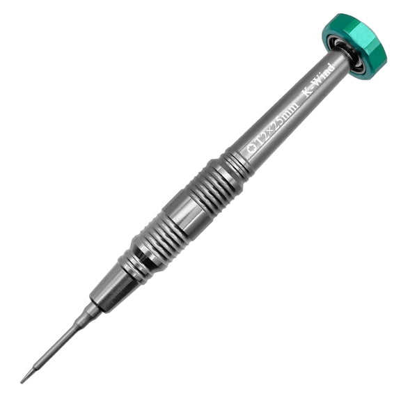 Precision Screwdriver T2 with Six-point Star-shaped Magnetic Tip, Rotating Bearing Cap, Micro Precision Tip Compatible with Electronics Device, S2 Steel Head, Anti-slip Grip