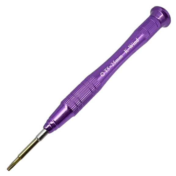 Precision Screwdriver T5 with Six-point Star-shaped Head, Micro Precision Tip Compatible with Computer Laptop, S2 Steel Tip, Magnetic, Rotating Cap, Anti-slip Grip