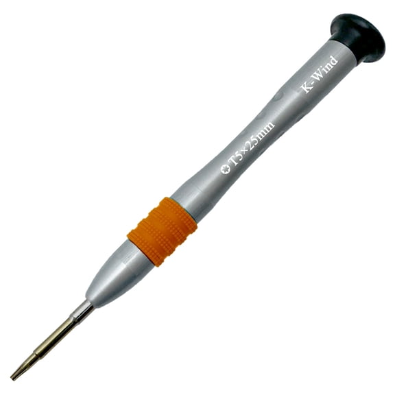 Precision Screwdriver T5 with Six-point Star-shaped Tip, Precision Bit Compatible with Computer Laptop, S2 Steel Head, Magnetic, Rotating Cap, Anti-slip Grip