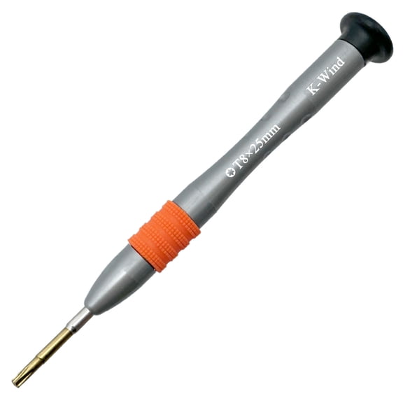 Precision Screwdriver T8 with Six-point Star-shaped Tip, Precision Bit Compatible with Electronics Device, S2 Steel Head, Magnetic, Rotating Cap, Anti-slip Grip