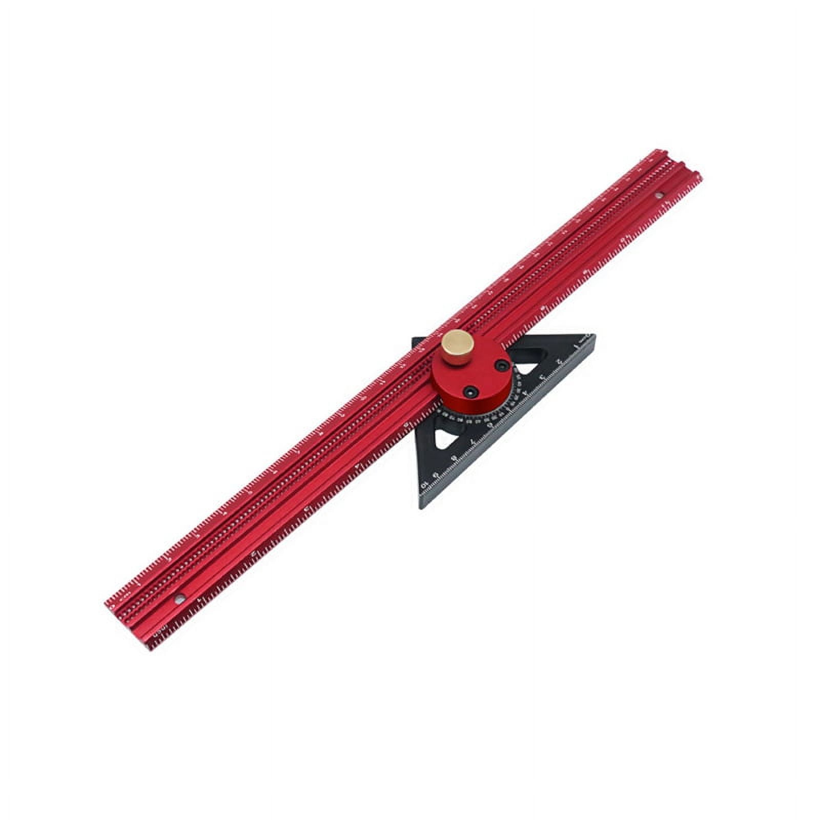 Scribe Ruler Aluminum T-Type Line Drawing Hole Ruler Woodworking Square ...