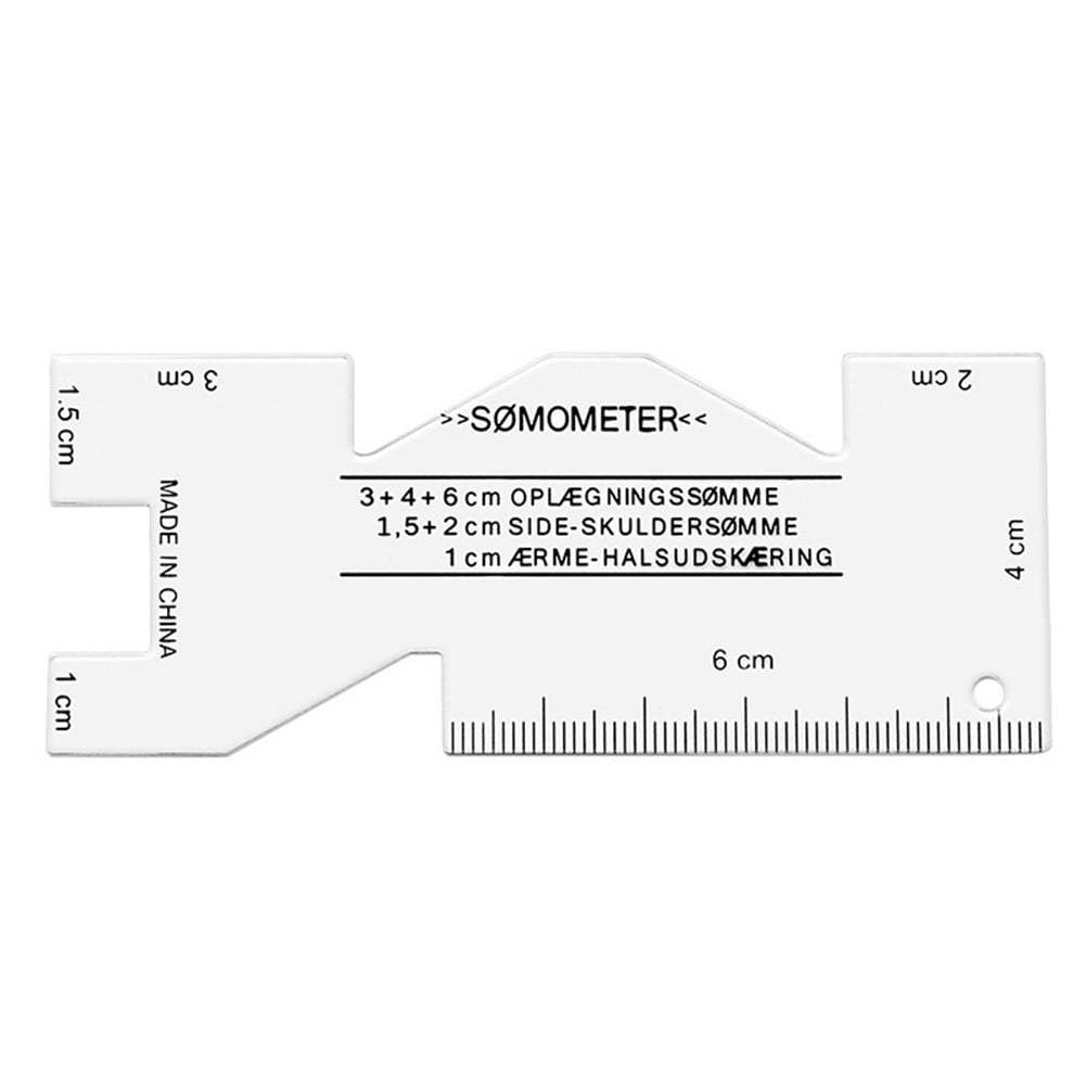 Precision Seam Measuring Gauge Metal Quilting Tailor Ruler Template