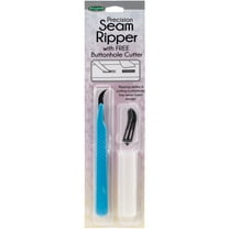 Precision Seam Ripper With Free Buttonhole Cutter - Blue