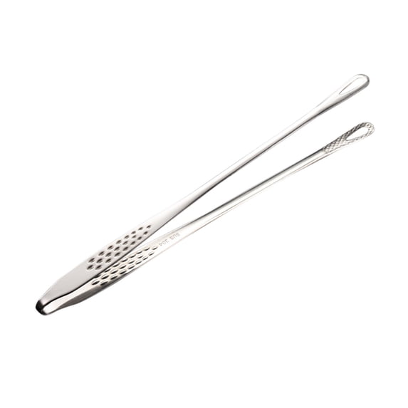 Precision Serrated Tip Cooking Tweezers Tongs, Chef Grade Stainless Steel Kitchen Tongs Set, Multi-Use Kitchen Tools for Culinary Prep, BBQ Grilling, Food Plating & Outdoor Cooking,Silver-24cm