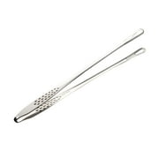 Precision Serrated Tip Cooking Tweezers Tongs, Chef Grade Stainless Steel Kitchen Tongs Set, Multi-Use Kitchen Tools for Culinary Prep, BBQ Grilling, Food Plating & Outdoor Cooking,Silver-24cm