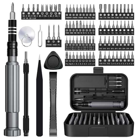 Precision Set 150-in-1  Small With Case Electronics Repair Tool For Pc Computer Laptop Macbook Glasses Doorbell Watche Ps5 Controller Rc (black)