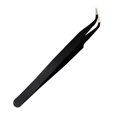 thumbnail image 1 of Precision Stainless Fine Point Eyelash Tweezers Eyelash Grafting Extension Tool Straight, 1 of 1