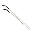 thumbnail image 1 of Precision Stainless Steel Angled Tweezers with Non Slip Tips for Laboratory Electronics and Craft Applications, 1 of 2