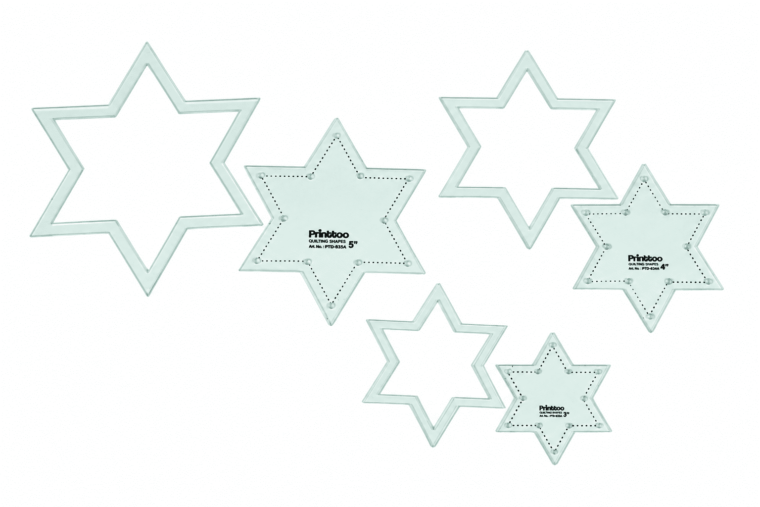 Star Quilt Ruler Precision Star Quilting Ruler Template Set for Quilt Making & Sewing ...