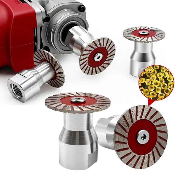 Precision Stone Cutting Blades Set, Multi-Functional Diamond Saw Blades for Tile and Masonry Work, Red