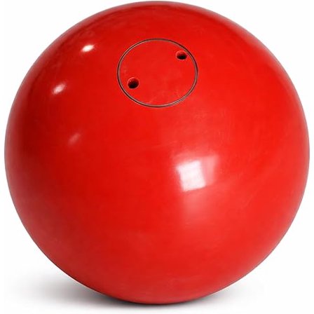 Precision Turned Iron Shot Put for Training & Competition, Solid Cast Iron, IAAF Specification, Polyurethane Coated, 16 lb/120mm, Color May Vary