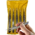 thumbnail image 1 of Precision Tweezers Set Swiss Style 5 Pcs Jewelry Types AA, NN, MM, 3, and 5, 1 of 3